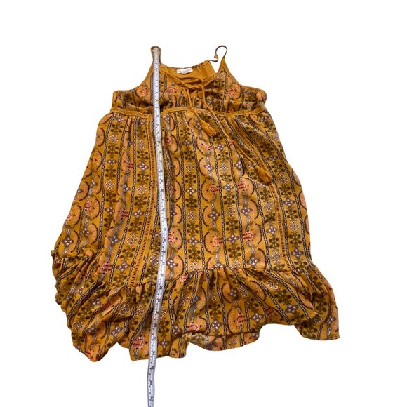 Boho Mustard Yellow Paisley Print Strappy Sundress By Coco + Jaimeson - Picture 6 of 6